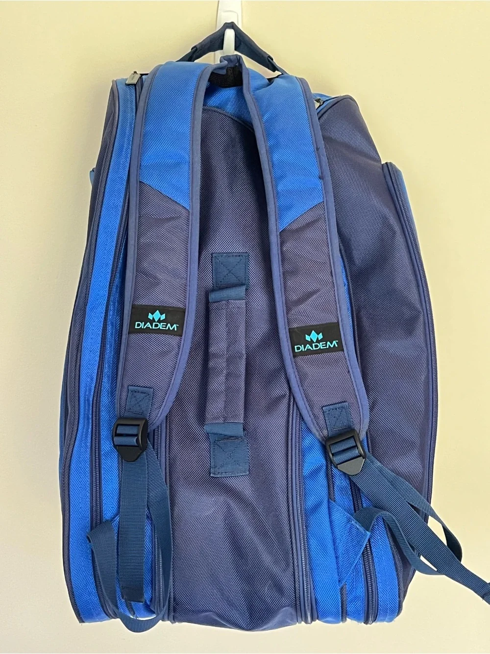 DIADEM TOUR V3 Pickleball PADDLE BAG Carry Case Blue & Black Adjustable Strap